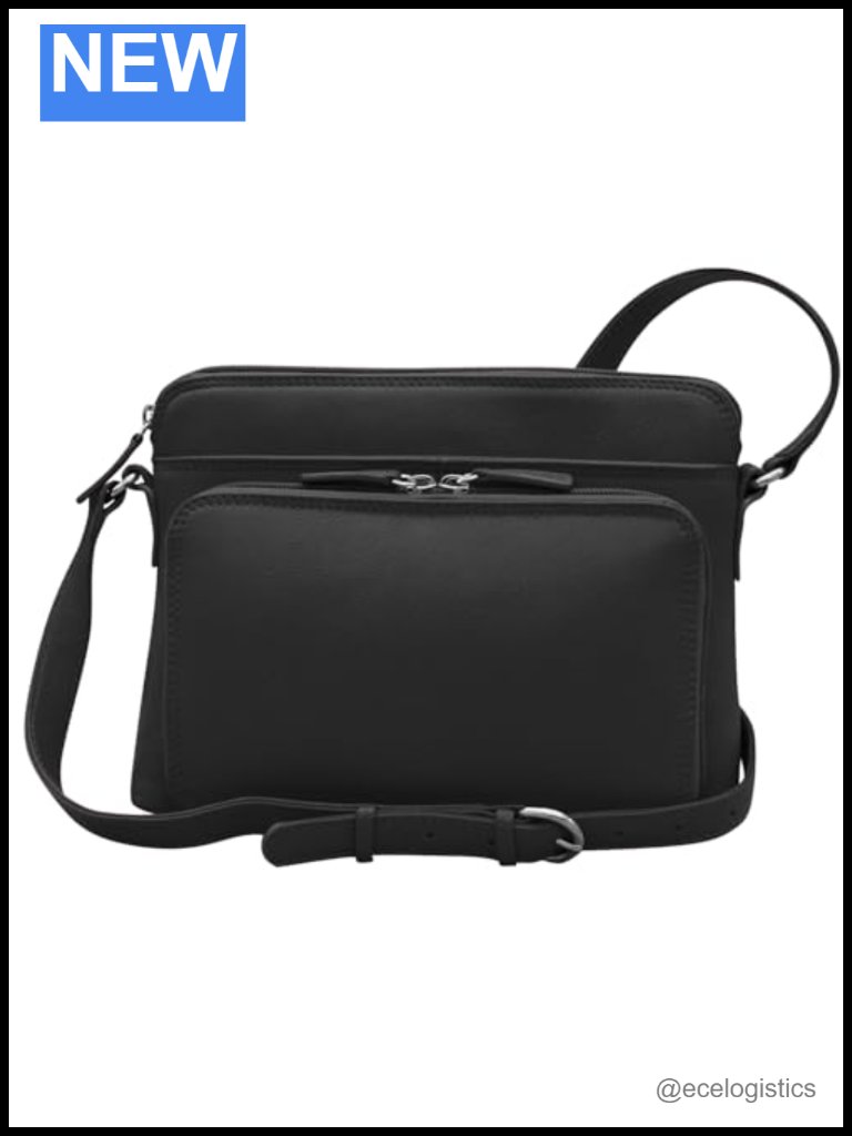 Genuine Leather Crossbody Bag Rfid Blocking Organizer Shoulder Bag